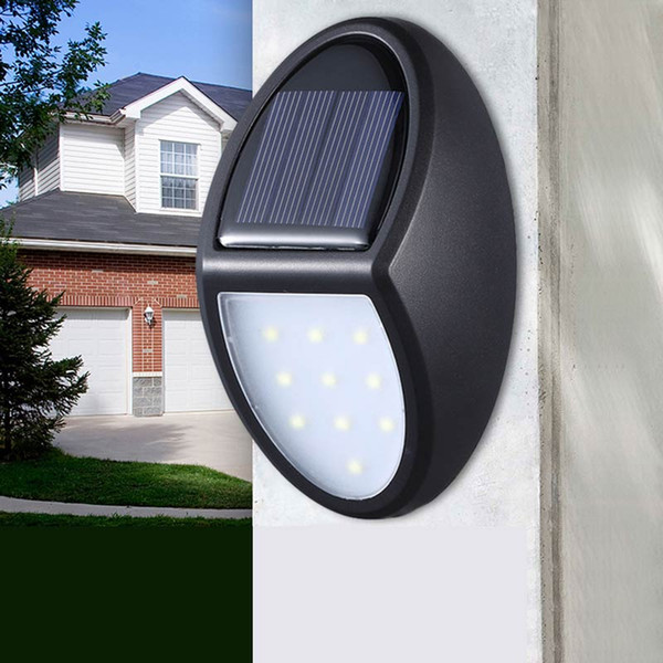 10 LEDs Solar Light Outdoor IP65 Waterproof Wall Light for Courtyard Garden Path Decorative Night Lights