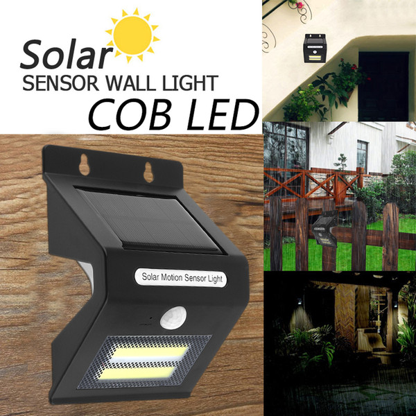 Outdoor Waterproof LED Rechargeable Solar Power PIR Motion Sensor Wall Light with Light Sensation for Garden / Yard / Driveway SOL_001