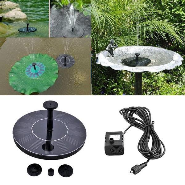 New solar Water Pump Power Panel Kit Fountain Pool Garden Pond Submersible Watering Display with English Manaul