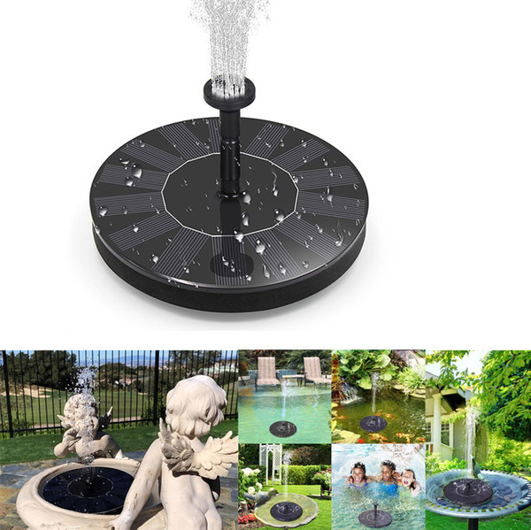 Solar Fountain Pump Free Standing Bird Bath Fountain Water Pump,1.4W Solar Outdoor Floating Fountain Pump Kit,for Garden, Pool