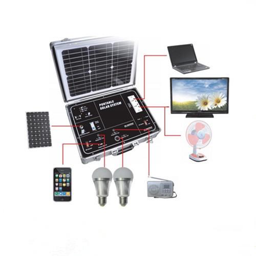 Aluminum Suitcase Style 500W AC DC output Solar Power Generator System for outdoor activites and emergency use