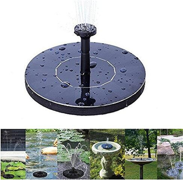 New solar Water Pump Power Panel Fountain Kit Fountain Pool Garden Pond Submersible Watering Display auto-spring with English Manaul