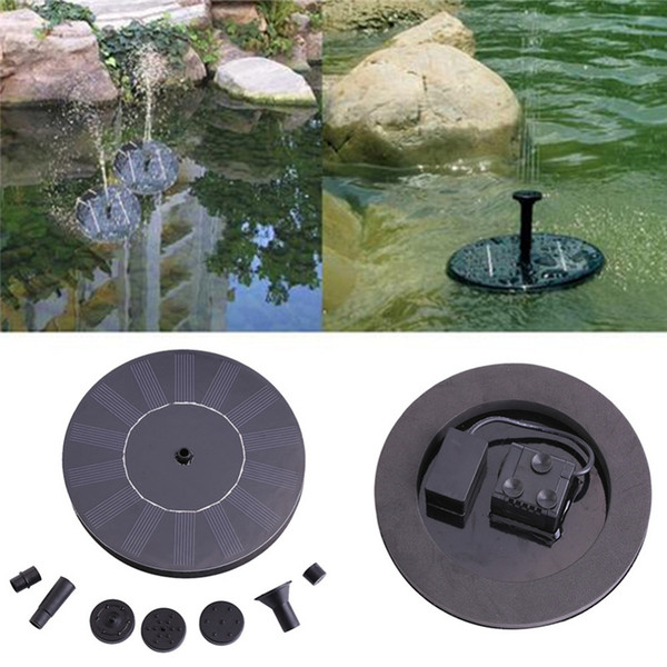 Cool Floating Solar Power Fountain Water Pump For Fish Tank Garden Pond Pool Watering Wide Irrigation Pumps 7V 1.4W