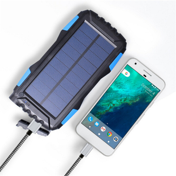 Highlight Waterproof 50000mAh Novel solar Power Bank LED Solar Power Banks for Cell Phone PC Dustproof portable Camp light Solar Charger