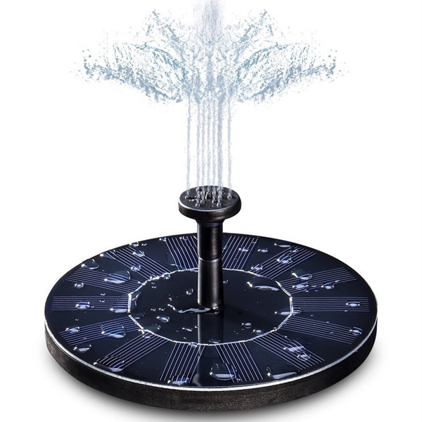 Solar Water Fountain Pump Floating Water Pump 7V/1.4W Solar Panel Garden Plants Water Power Fountain Pool for Garden Patio Pond Waterfalls