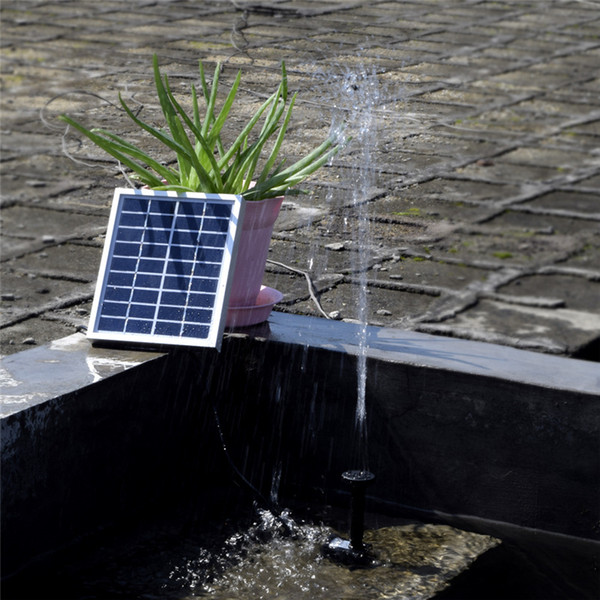 Solar Pump Landscape Pool Garden Fountains 9V 2W Solar Power Decorative Fountain Water Pumps Submersible Watering display