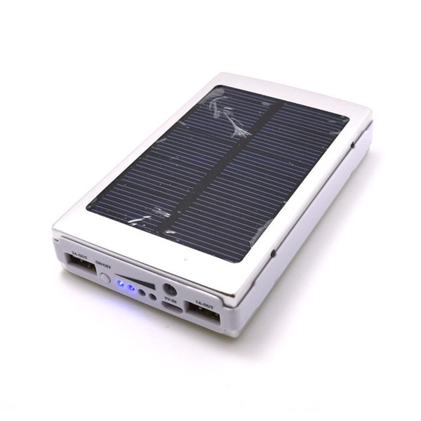 20000mAh Solar Battery Chargers Portable Camping light Double USB Solar Energy Panel Power Bank with LED Light For Mobile Phone iPad Tablet