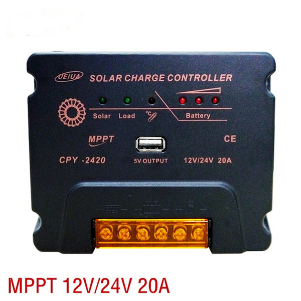 MPPT 12V 24V20A solar controller 24 hour output solar power system controller