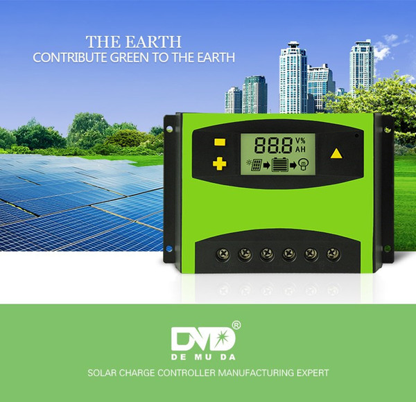 LD 12V24V50A 60A solar charger controller Voltage and current display solar street light controller double 5V USB