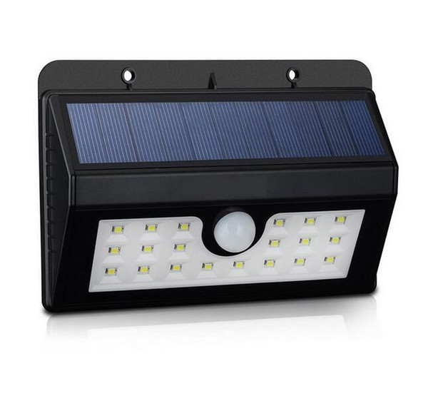 Solarstars LED Solar Lights 20 Bright Nodes Wireless Weatherproof Security Solar Light Motion Sensor Lamp 3 Intelligent Modes - Black