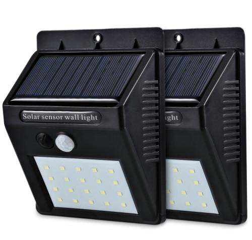 Waterproof LED Solar Light Solar Panel Power PIR Motion Sensor LED Garden Light Outdoor Pathway Sense Solar Lamp Wall Light