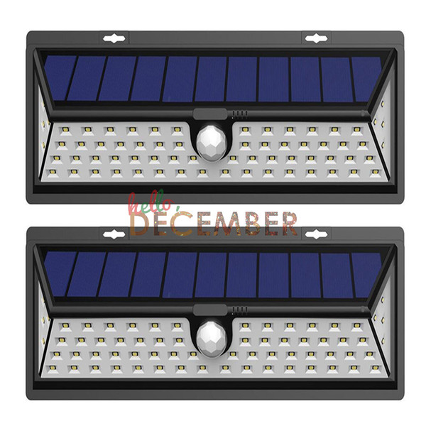 3 Modes LED Motion Sensor Solar Lamp 54 / 66 / 90 LEDs SMD2835 LED PIR Solar Wall Lights Outdoor Waterproof LED Lighting