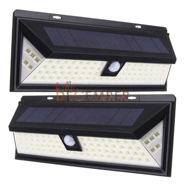 3 Sides Lighting LED PIR Solar Wall Lights 54 / 66 / 90 LEDs 900LM 1100LM 1500LM Ultra Bright LED Motion Sensor Solar Lamps