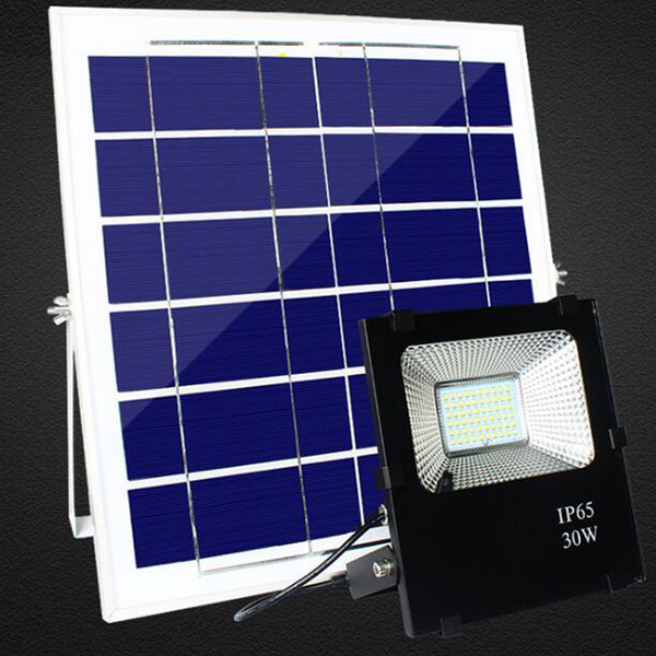 Solar Powered Flood Lights Outdoor, Remote Control Solar Light Waterproof, Dusk to Dawn Solar Security Floodlight Fixture for Yard, Bar