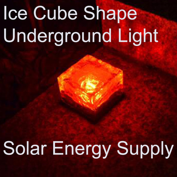 wireless LED Solar landscape lights Ice cube LED Solar energy underground solar lights underground lamp lighting sensor