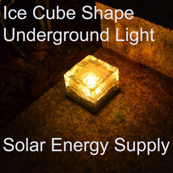 Fashion LED Solar landscape lights Ice cube LED Solar energy underground solar lights underground lamp lighting sensor