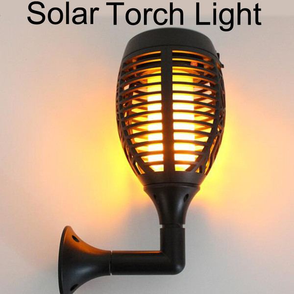 Solar Tiki Torch Lights LED Garden Waterproof Outdoor Courtyard Lamp Dancing Flame Flickering 96 LEDs Decorative Lights IP65