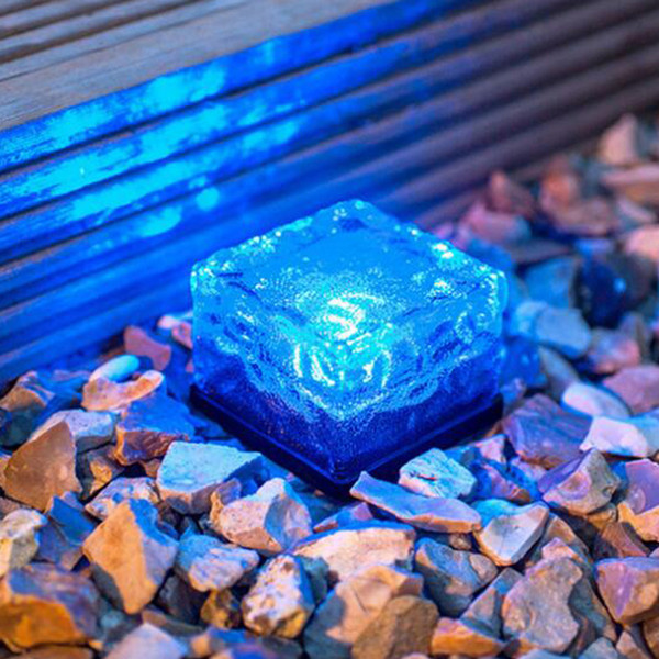 IP68 LED Solar landscape lights Ice cube LED Solar energy underground solar lights flash ice cube lamp lighting sensor