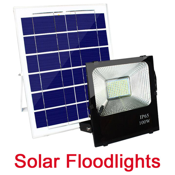 High Quality 20W 40W 60W 120W 200W Solar Powered Panel Led Light control Flood Lights floodlight Garden outdoor Street light wall lamp