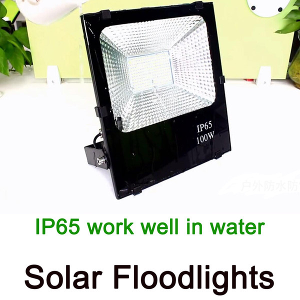 Solar LED Light Spotlight 30W 50W 100W Super Bright Solar Powered Panel Floodlight Waterproof IP67 Street Lamp with Remote control