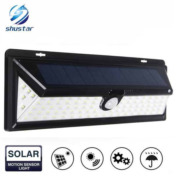 90 LED Solar Light PIR Motion Sensor Solar Powered Outdoor LED Garden Light Security Emergency Wall Lamp Waterproof IP65