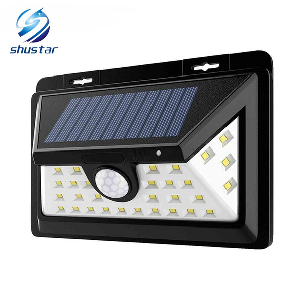 Waterproof 34 LED White Solar Power Light PIR Motion Sensor Security Wall Lamp 3 Modes for Garden Yard Street Pathway