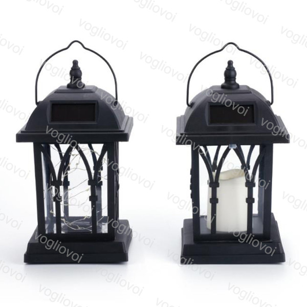 Solar Led Outdoor Lighting Lantern Umbrella Hanging Light European Landscape Light Solar Wall Lamp Cafe Home Decoration DHL