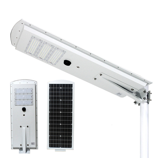 2018 New 50W 60W All in One Solar Street Light LED Outdoor Street Light For Garden Road DHL Shipping T14