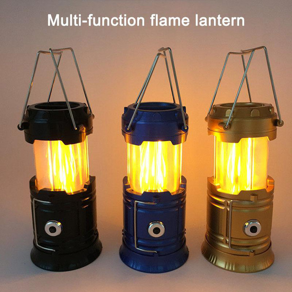 Stretchable Flame lights Lamps Multifunctional LED Camping Light Lantern Emergency Tent Light Portable Hand Lamp led lights