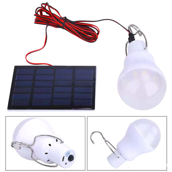 Solar lights Powered Led Lights Bulb Portable Solar Lamp Spotlight With 0.8w Solar lights for Outdoor Hiking Camping Tent Fishing Lighting