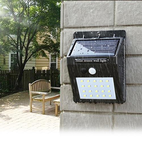 IP65 waterproof LED Solar Light Outdoor Lighting PIR Motion Sensor Solar panel Powered Light For garden decor Corridor wall lamp