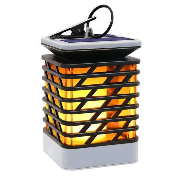 Solar Lights Outdoor Espier LED Flickering Flame Torch Lights Solar Powered Lantern Hanging Decorative Atmosphere Lamp for Pathway Garden