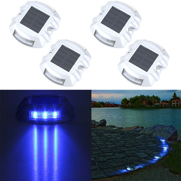 Underground light Solar warning lamp road surface lighting Road Stud Lamp for Garden Landscape Street Pathway Outdoor Path Floor