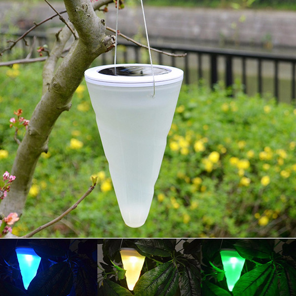 Solar LED Hanging Lights Color Changing Balcony Garden Outdoor Chandelier Yard Decorative Lights NI-MH Battery Lamp for Christmas