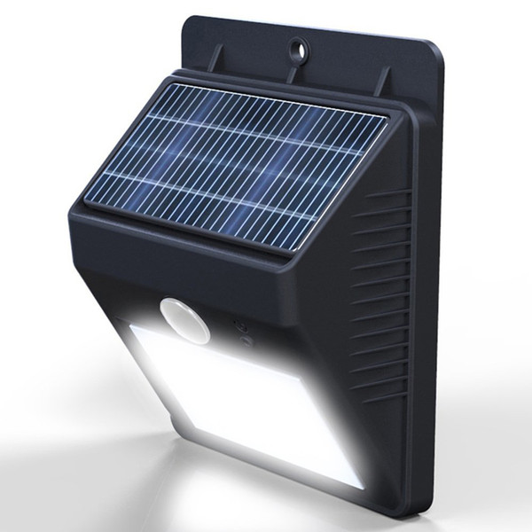 4LED Bright Solar Powered Wireless Outdoor PIR Motion Sensor Waterproof Garden Lamp with Dusk to Dawn Dark Sensing Auto On/Off Function
