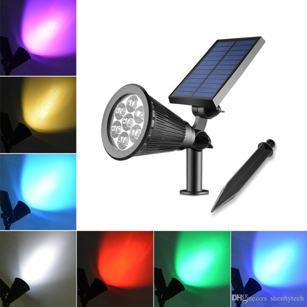 Solar Power LED Solar light Outdoor Lawn Solar lamp 7 Colors RGB Warm White Holiday lights courtyard decorative garden light Waterproof