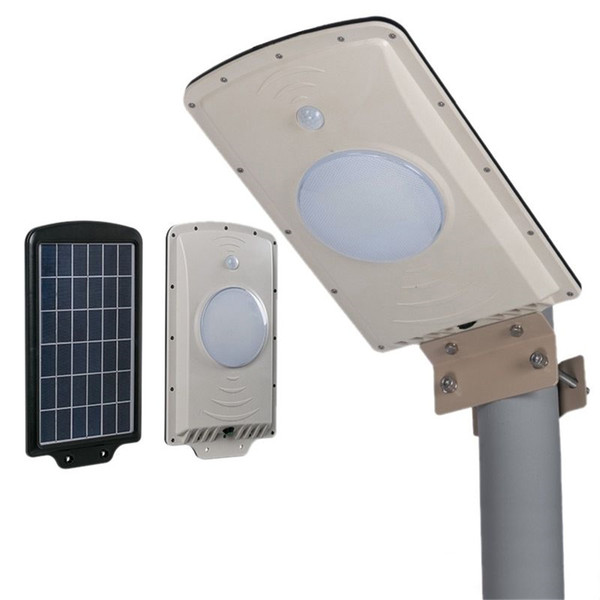 All in one Integrated Cold White 6W Motion Sensor LED Street Light Garden Outdoor Solar Power LED Lamp