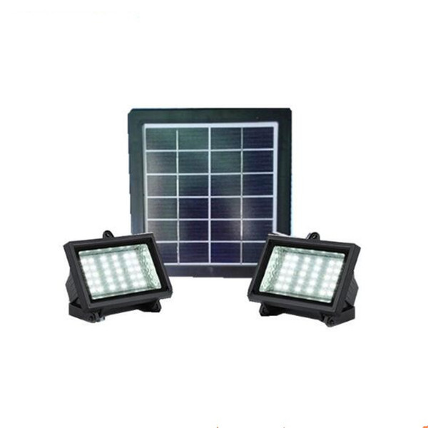 2 in 1 4.5W Solar Panel 48LEDs Solar LED Floodlight Outdoor Garden Landscape Street Wall Lamp Light