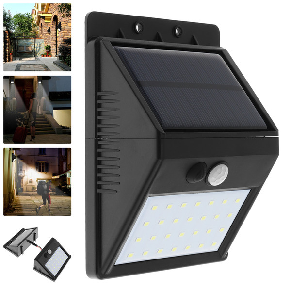 Waterproof Outdoor 28 LEDS Solar Motion Sensor Separable Light with 3 Modes Support Security Night Lamp for Garden / Wall LEG_23L