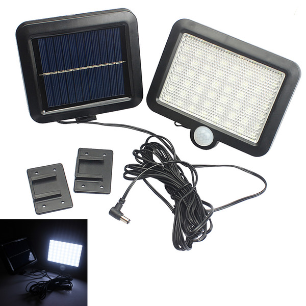 Solar Power LED Garden Lawn Lights Outdoor PIR Human Sensor 56 LED Solar Motion Detection Wall Light LEG_22F