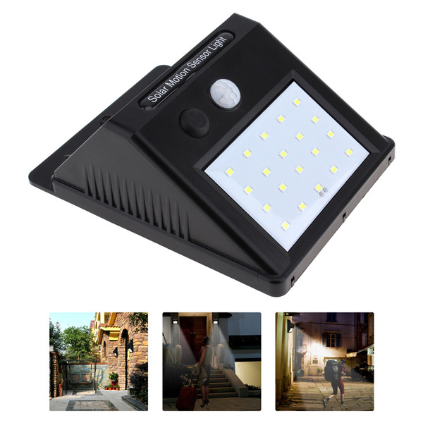 10pcs/lot LED Solar Power PIR Motion Sensor Wall Light Waterproof Energy Saving Outdoor Street Yard Path Home Garden Security Lamp LEG_20G