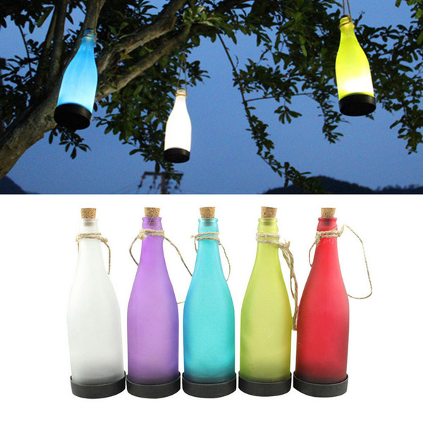 LED solar manufacturers wholesale bottle creative landscape lamp garden decorative solar energy lamp