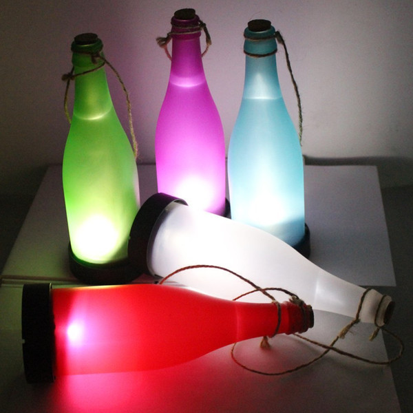 Plastic wine bottle solar wine bottle , LED molding lamp, outdoor decorative , cabinet corridor lamp