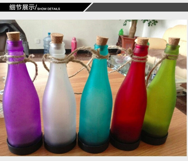 LED outdoor solar lawn chandelier hanging bottle courtyard garden landscape decorative lamp