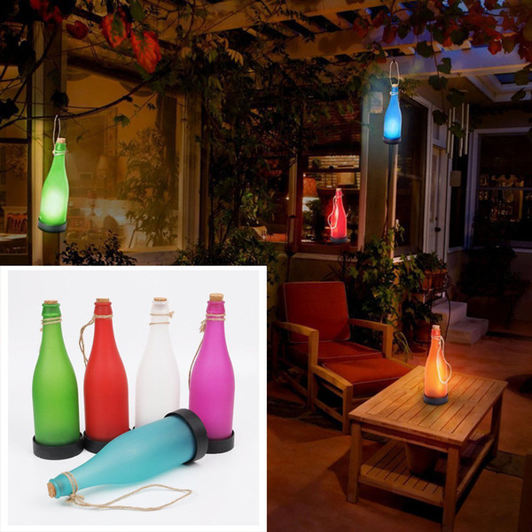 Factory wholesale solar bottle creative landscape lamp decoration garden solar lights