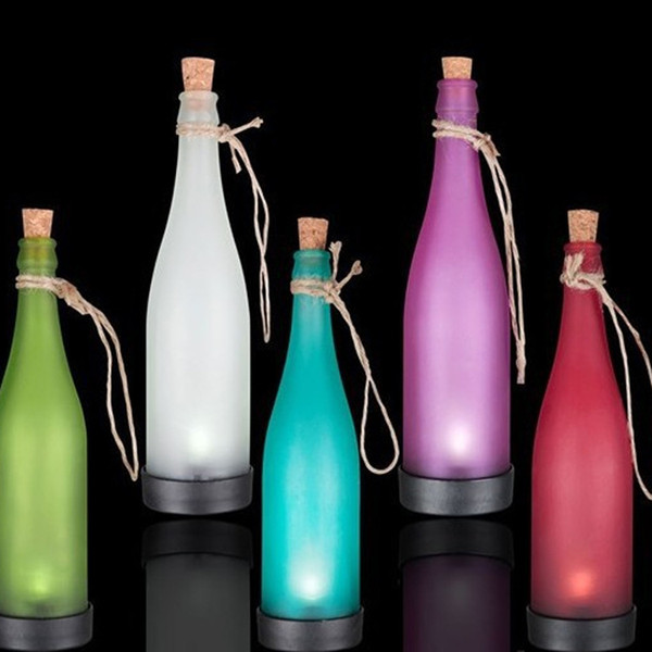 Manufacturer wholesale Solar wine bottle , creative energy saving landscape garden decoration solar energy lamp