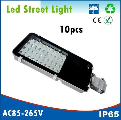 10pcs 12W 24W 40W 50W 80W 100W LED Street Lights Road Lamp waterproof IP65 led lighting 130-140lm/w AC85-265V led street light