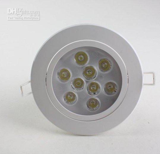 DHL Free Shipping 9X2W 18W White Shell Led Downlight Lamp Recessed + LED Driver LED Ceiling Light