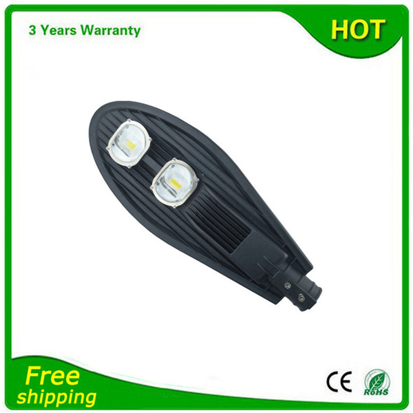 2PCS AC85-265V DC12V 24V Warranty 3 Years 12V LED Street Light 100W Outdoor Industrial Garden Road Yard Lamp Thick Housing Super Bright