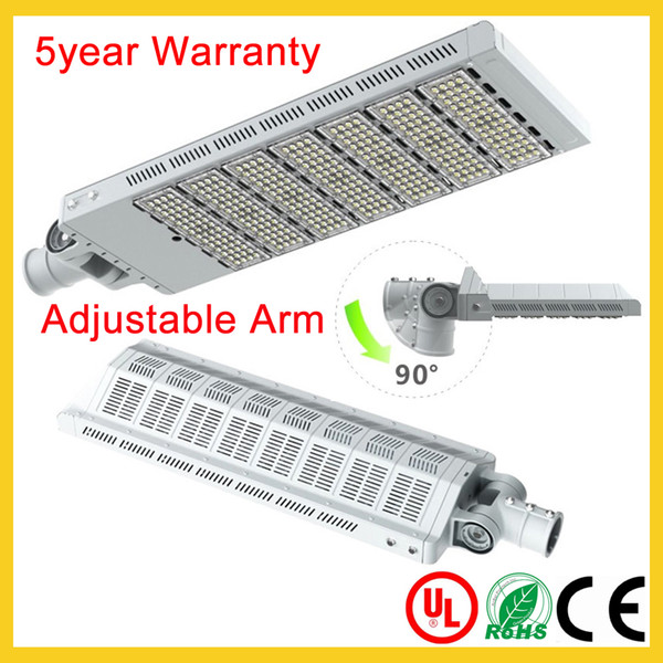 50W 100W 150W 200W 250W 300W 350W led street light highway road lighting walkway lamps SMD3030 modules adjustable arm 5year warranty